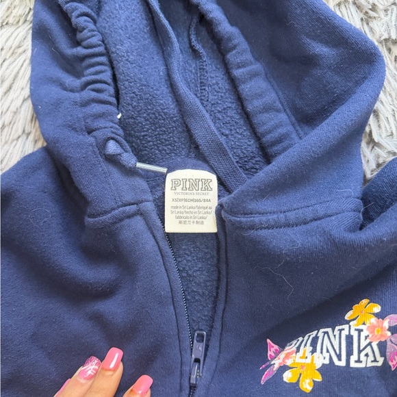 ⭐️PINK Victoria's Secret Blue Sweatpants & Hoodie Set - Picture 3 of 5